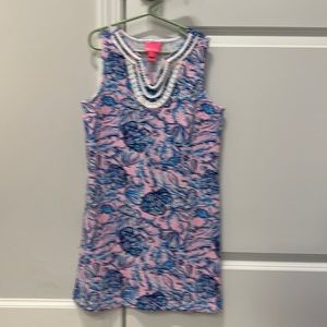 Girls Lily Pulitzer Dress pink and blue